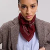 Clearance Hartford Bandana Scarf Red