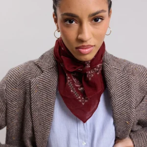 Clearance Hartford Bandana Scarf Red