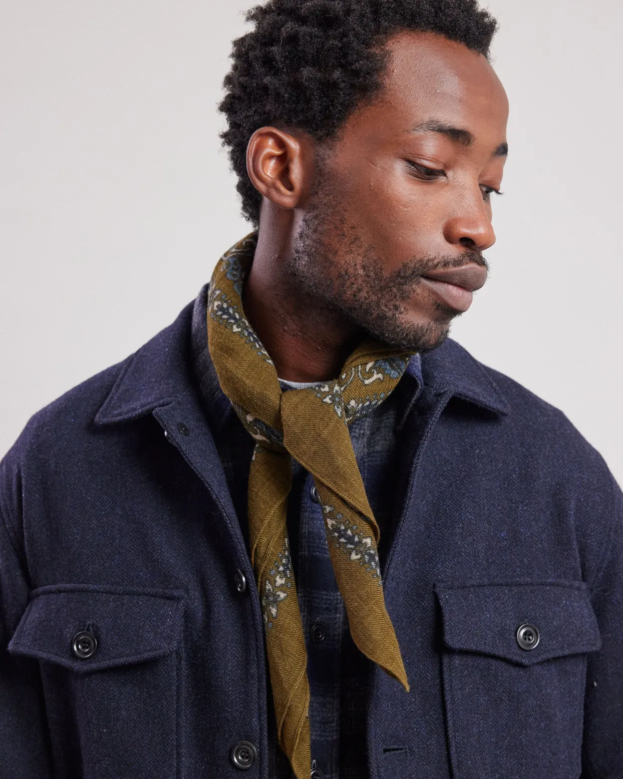bandana_scarf_1-7.webp Shop Hartford Bandana Scarf Military Green