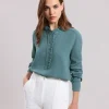 Fashion Hartford Carmen Shirt Blue