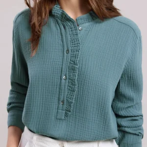 Fashion Hartford Carmen Shirt Blue