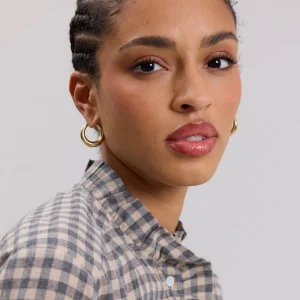 Cheap Hartford Carmen Shirt Beige & Gray