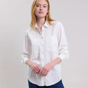 Shop Hartford Chandler Shirt Off-White
