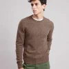 Discount Hartford Crew Sweater Brown
