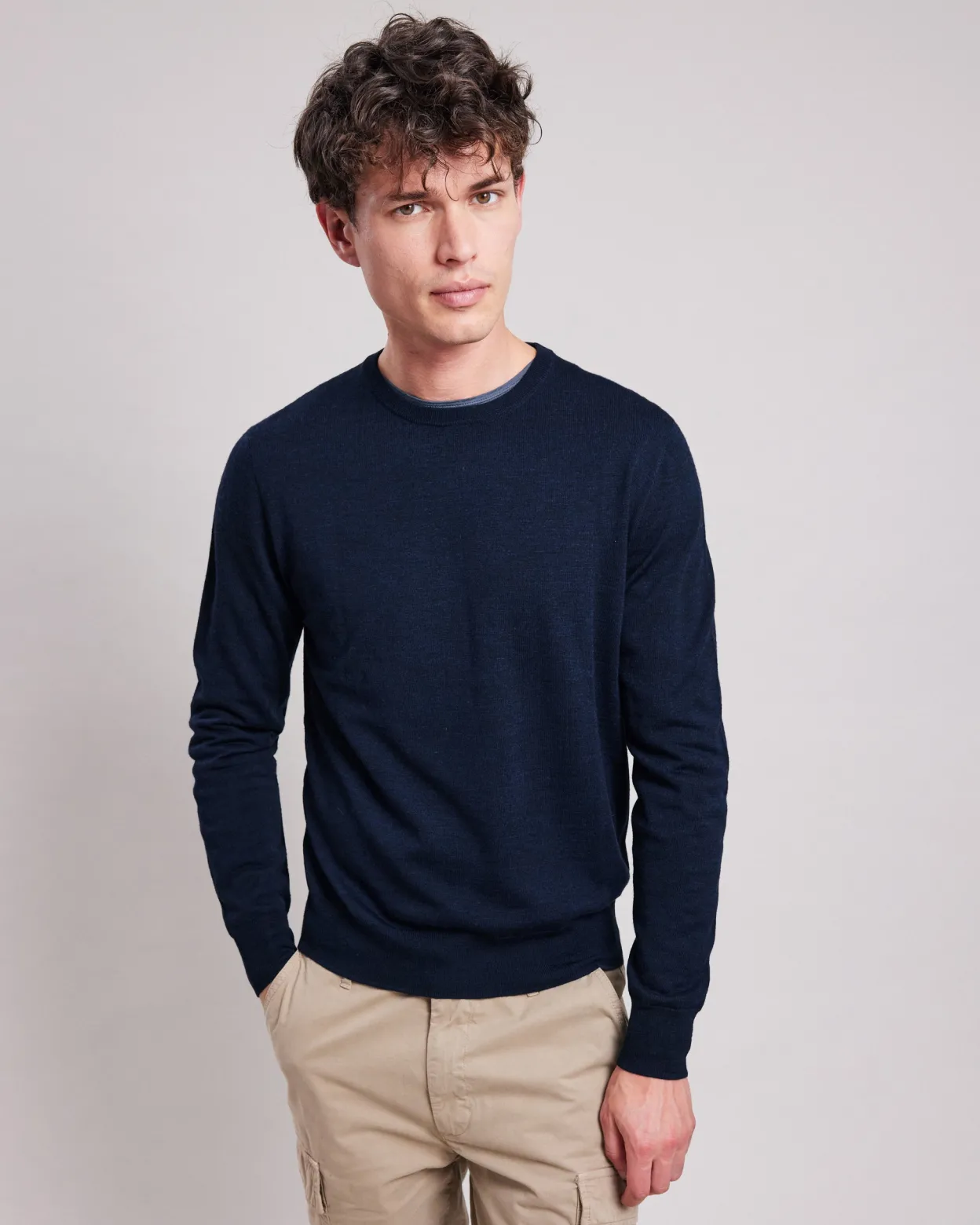 crew_sweater_1-1.webp Online Hartford Crew Sweater Navy Blue