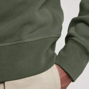 Shop Hartford Crew Sweatshirt Military Green