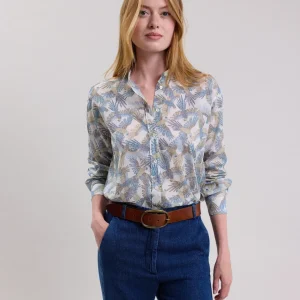 Cheap Hartford Cristal Shirt White & Blue