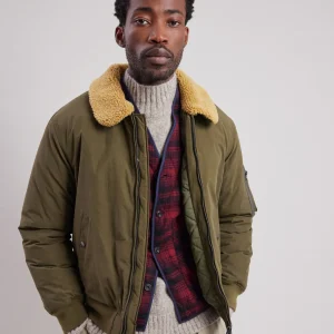 Discount Hartford Doe Jacket Olive Green