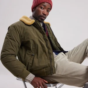 Discount Hartford Doe Jacket Olive Green
