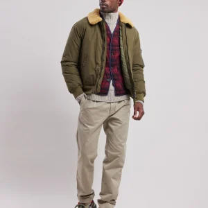 Discount Hartford Doe Jacket Olive Green