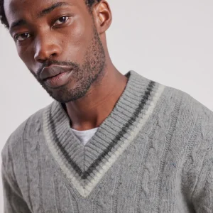 Outlet Hartford Donegal Sweater Gray