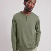New Hartford Henley T-shirt Military Green