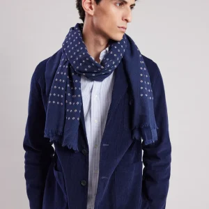 Discount Hartford Indigo Scarf Indigo & Red