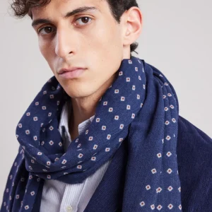 Discount Hartford Indigo Scarf Indigo & Red