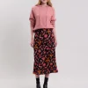 Sale Hartford Juste Skirt Black & Orange