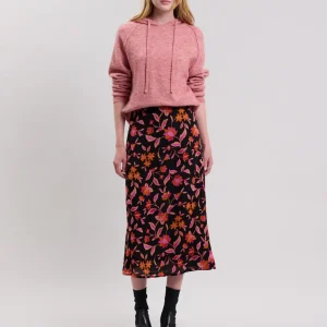 Sale Hartford Juste Skirt Black & Orange