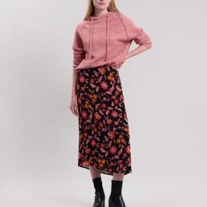 Sale Hartford Juste Skirt Black & Orange
