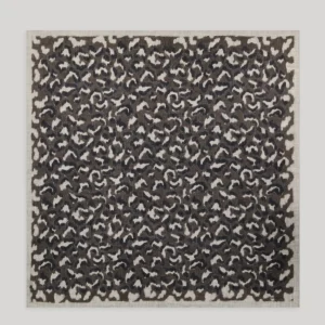 New Hartford Leopard Scarf Gray