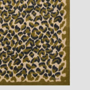 Cheap Hartford Leopard Scarf Olive Green