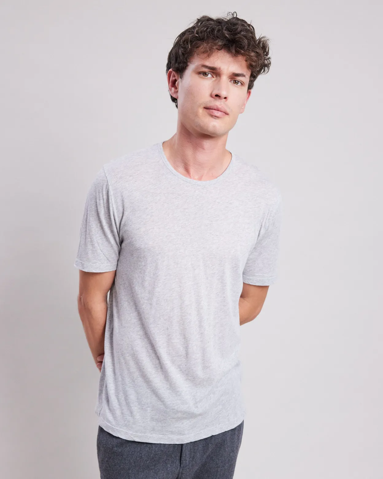 light_crew_tshirt_0-1.webp Shop Hartford Light Crew T-shirt Heather Gray