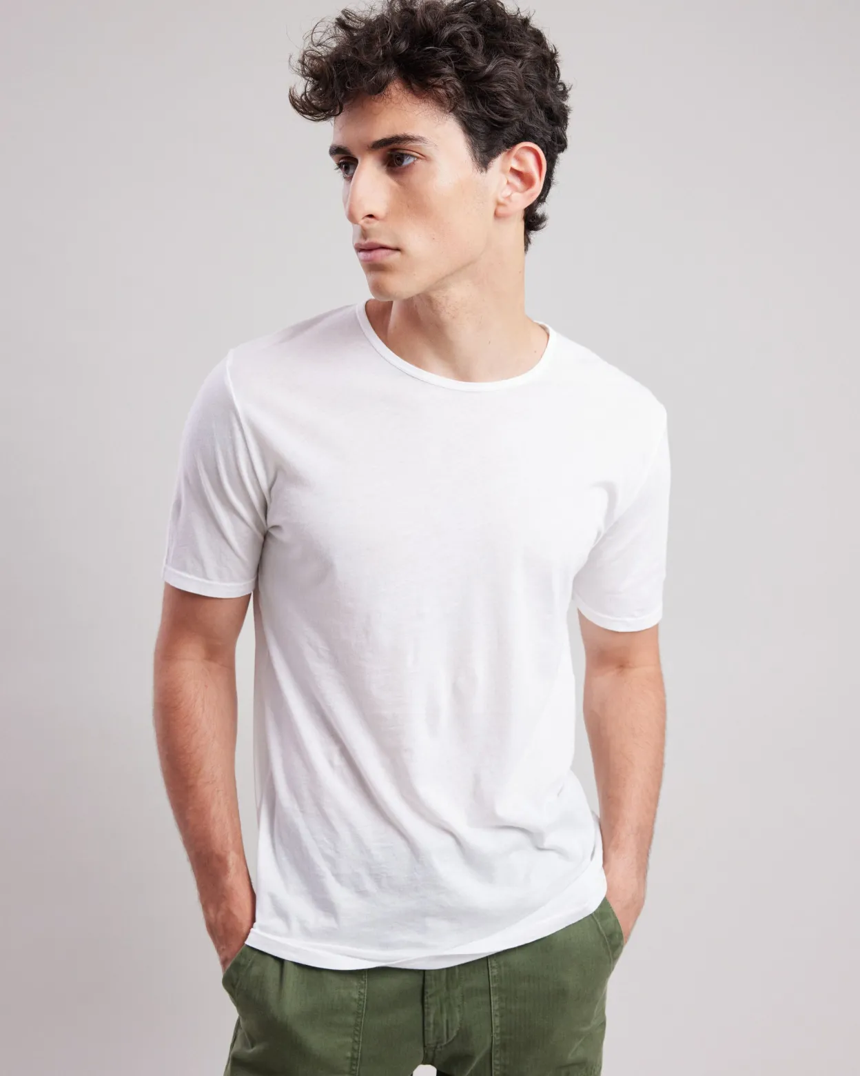 light_crew_tshirt_0-7.webp Outlet Hartford Light Crew T-shirt White