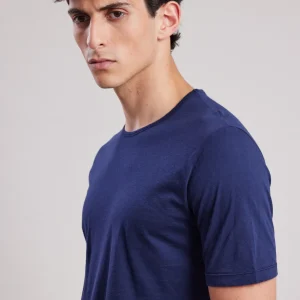 Discount Hartford Light Crew T-shirt Navy Blue
