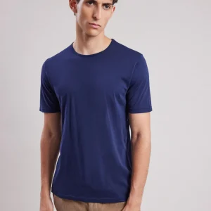 Discount Hartford Light Crew T-shirt Navy Blue