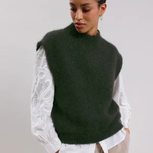 Best Hartford Maori Sweater Military Green & Gold