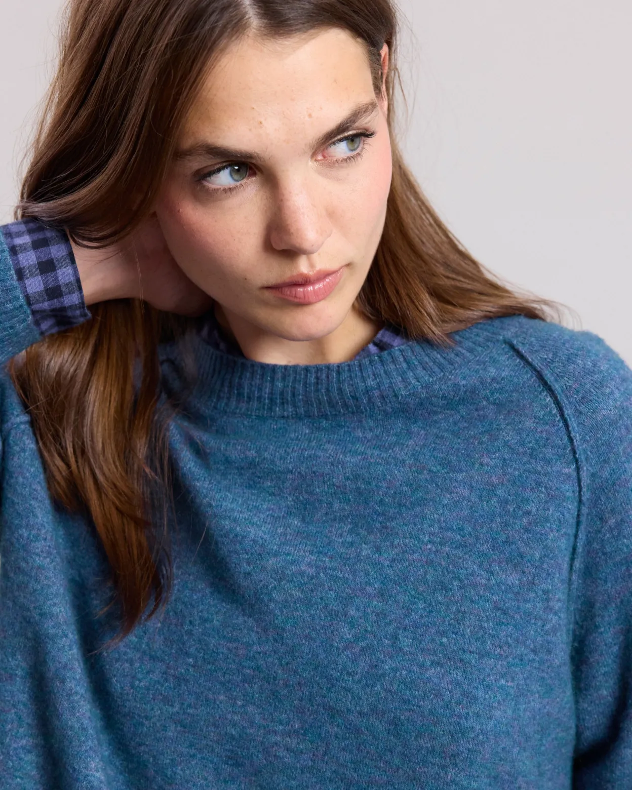 maude_sweater_1.webp Discount Hartford Maude Sweater Polar Blue