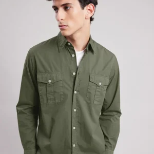 Cheap Hartford Patrol Shirt Military Green