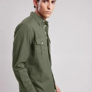 Cheap Hartford Patrol Shirt Military Green
