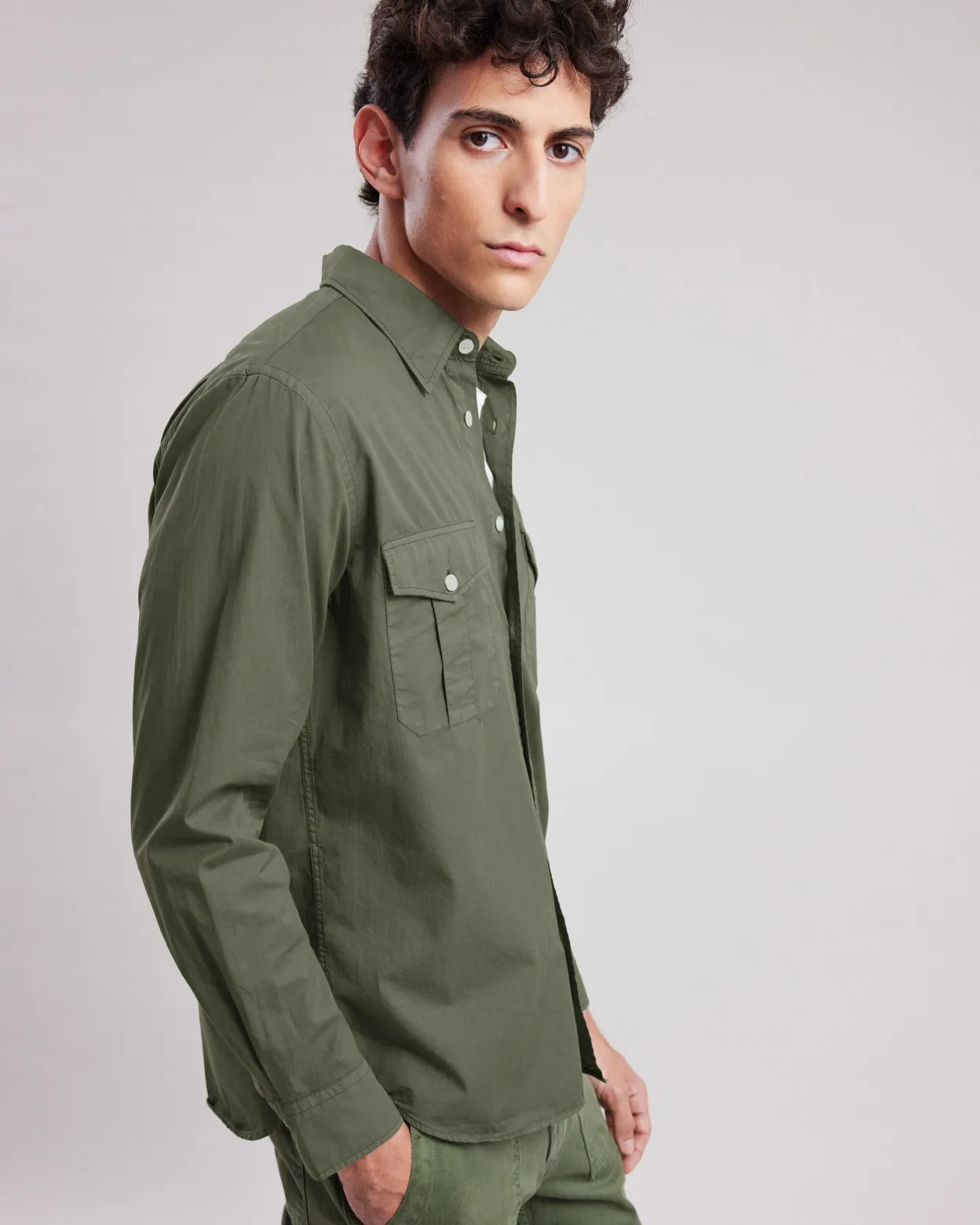 patrol_shirt_1.webp Cheap Hartford Patrol Shirt Military Green