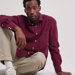 Best Hartford Paul Shirt Burgundy