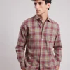 Best Sale Hartford Paul Shirt Red & Camel