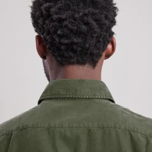 Shop Hartford Paul Shirt Military Green