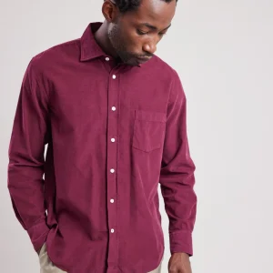 Best Hartford Paul Shirt Burgundy