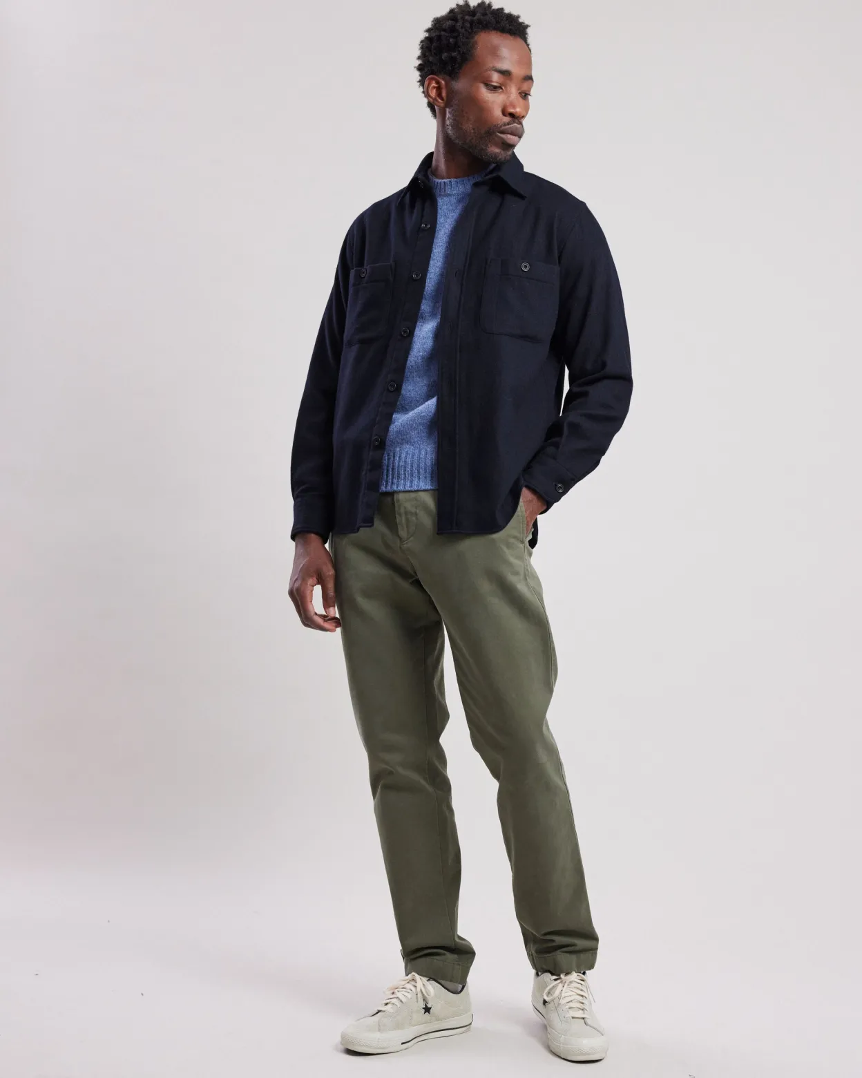 percey_shirt_1-2.webp Hot Hartford Percey Shirt Navy Blue