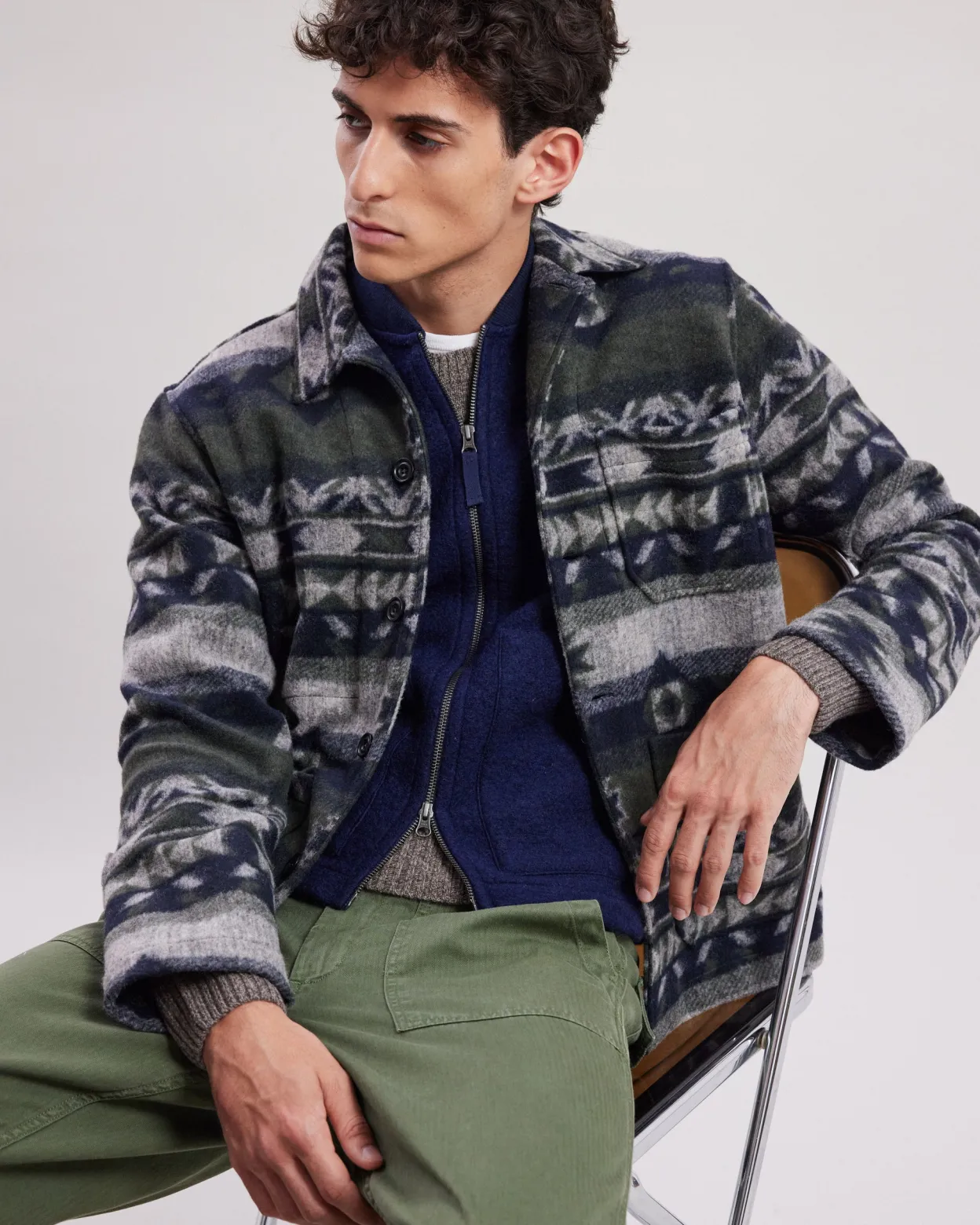 perry_jacket_0.webp Sale Hartford Perry Jacket Navy & Green