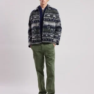 Sale Hartford Perry Jacket Navy & Green