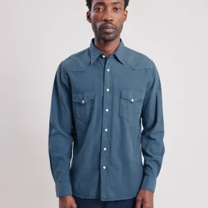 Discount Hartford Phoenix Shirt Cobalt Blue