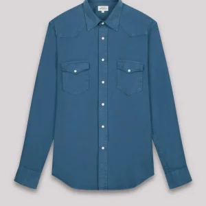 Discount Hartford Phoenix Shirt Cobalt Blue