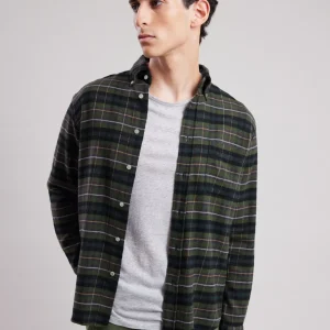 Shop Hartford Pitt Shirt Green & Black