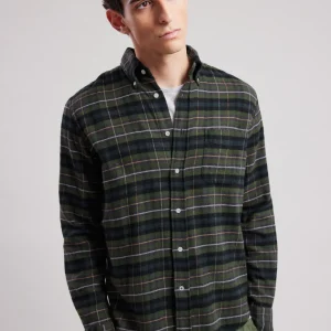Shop Hartford Pitt Shirt Green & Black