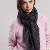Clearance Hartford Plaid Scarf Anthracite