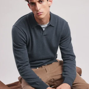 Store Hartford Polo Collar Sweater Teal