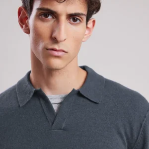 Store Hartford Polo Collar Sweater Teal