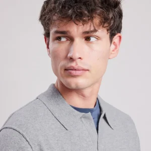 Hot Hartford Polo Collar Sweater Gray