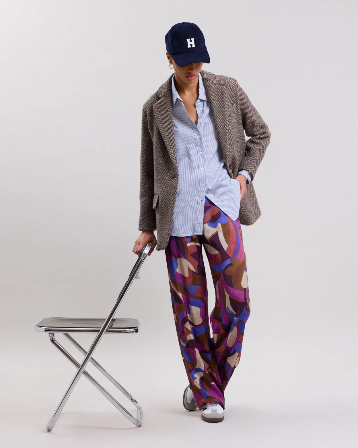 positano_pants_0-1.webp Outlet Hartford Positano Pants Beige & Purple