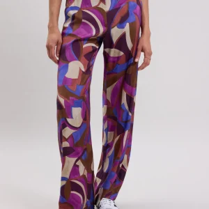 Outlet Hartford Positano Pants Beige & Purple