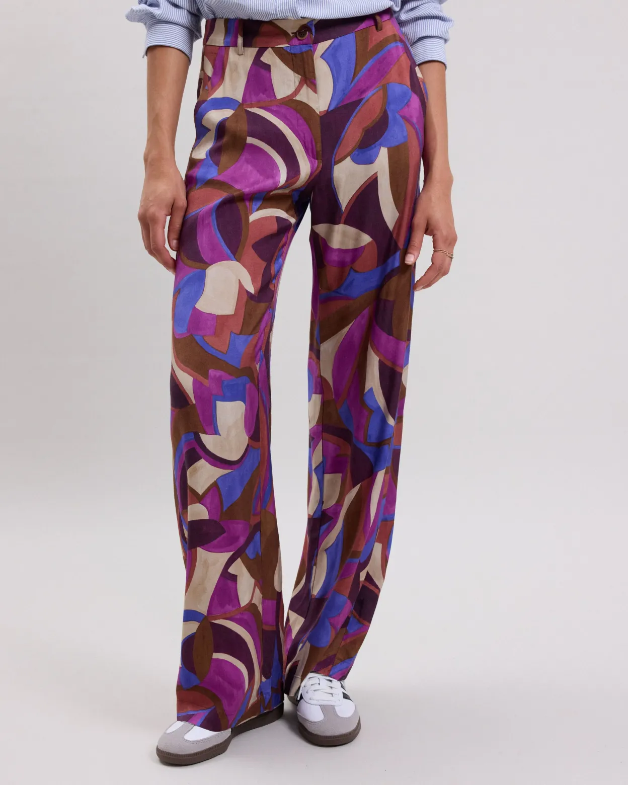 positano_pants_1-1.webp Outlet Hartford Positano Pants Beige & Purple